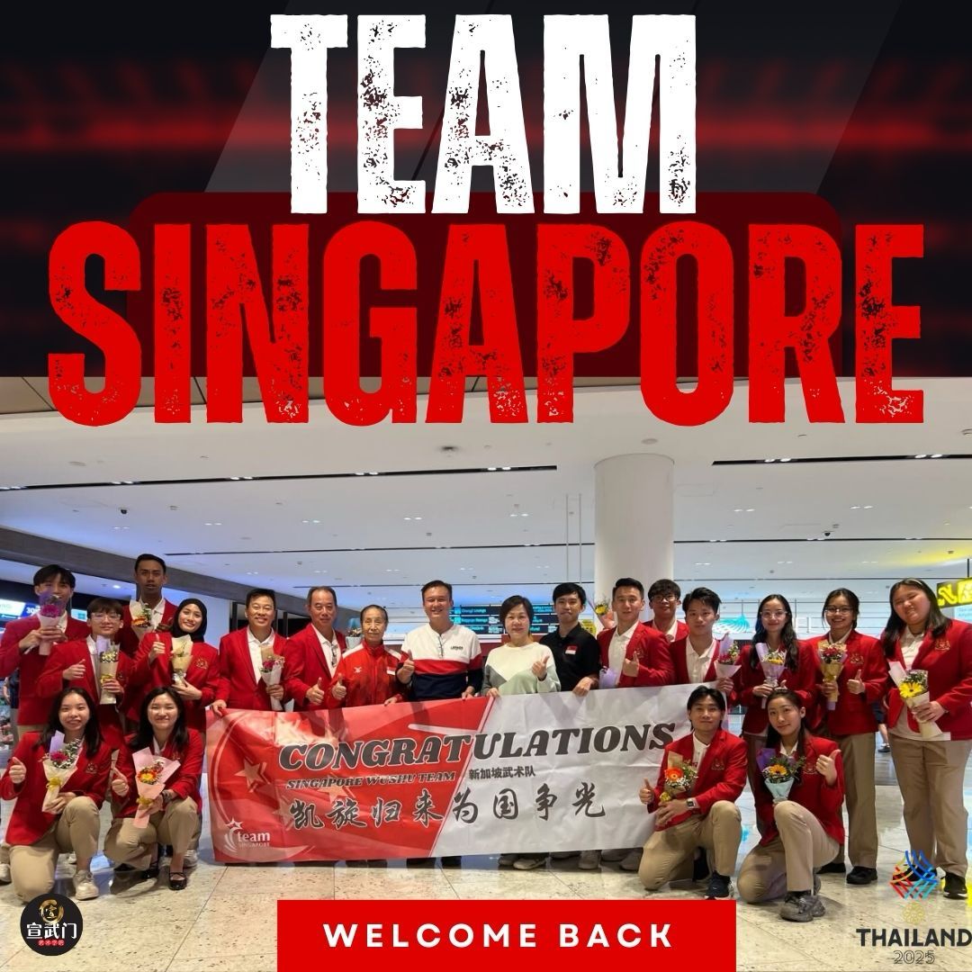 Welcoming our Team Singapore Wushu youth athletes back home from the 33rd SEA Games in Thailand👏