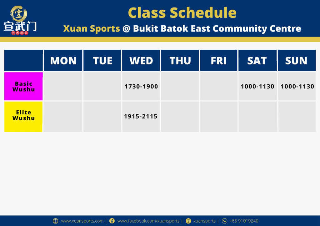Bukit Batok East Community Centre Schedule