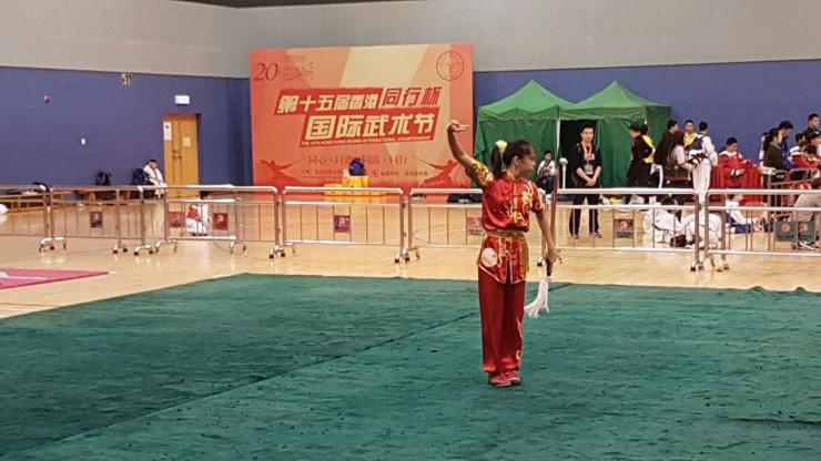 Yin Shuen at the 15th Hong Kong Wushu International Championship