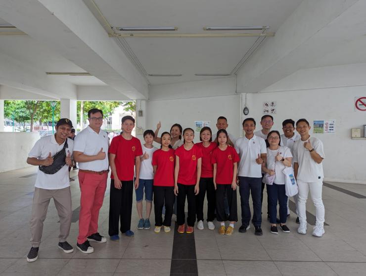 Xuan Sports Taiji athletes with Professor Elmie Nikmat at SASCO@Compassvale