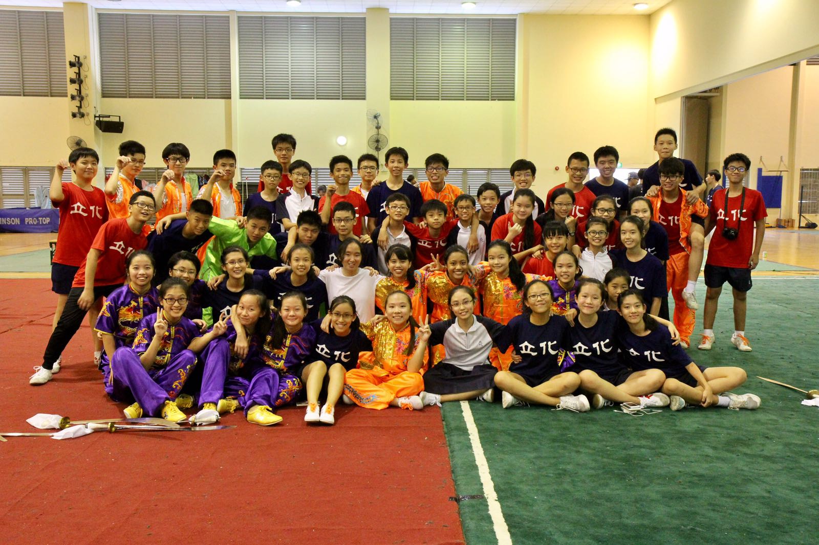 The River Valley High School Wushu team