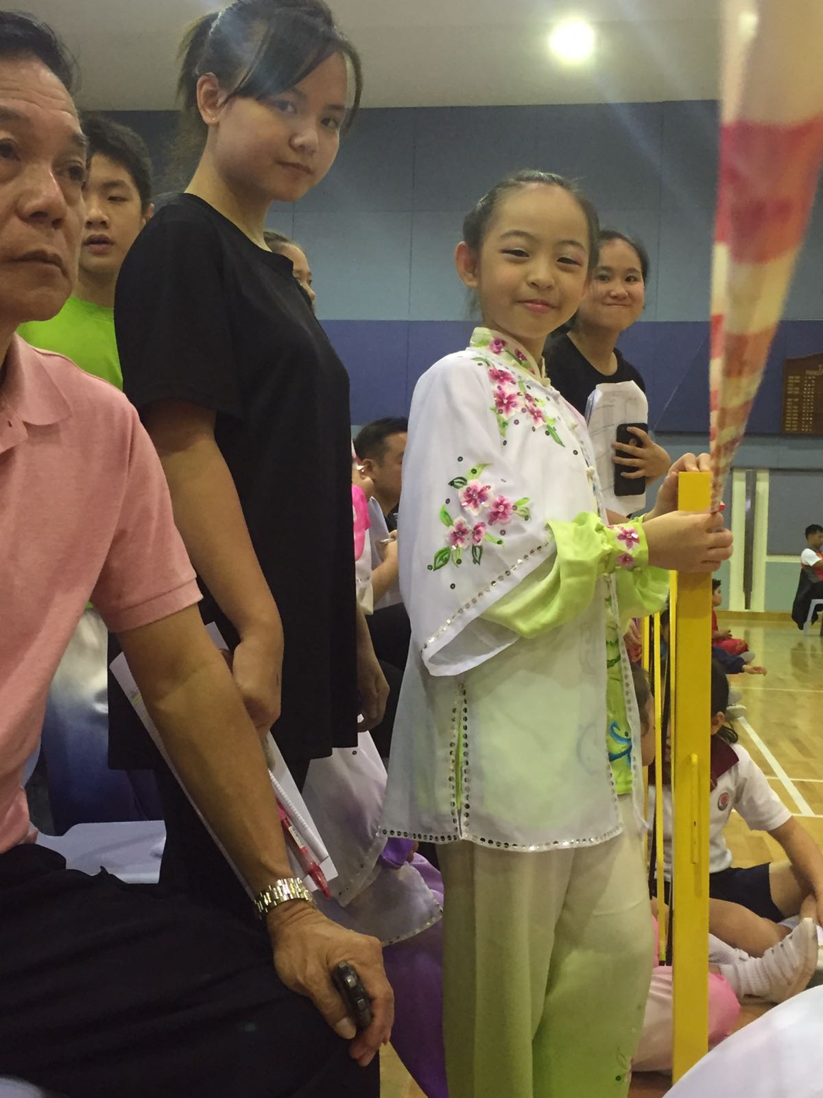 Wen Xi (in white) and Kacie (in black) - current and former Taiji athletes Wen Xi (in white) and Kacie (in black) - current and former Taiji athletes
