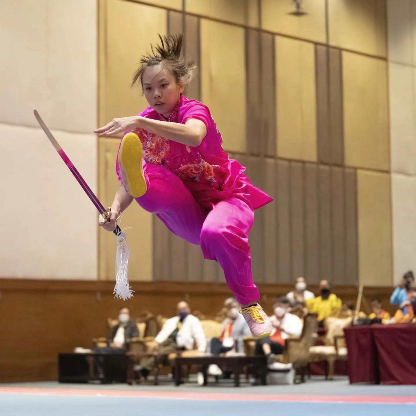 Le Yin Shuen at the ASEAN University Games Wushu 2022