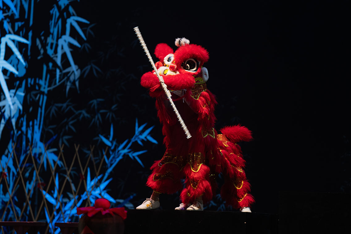 Lion Dance - Playing with the stick
